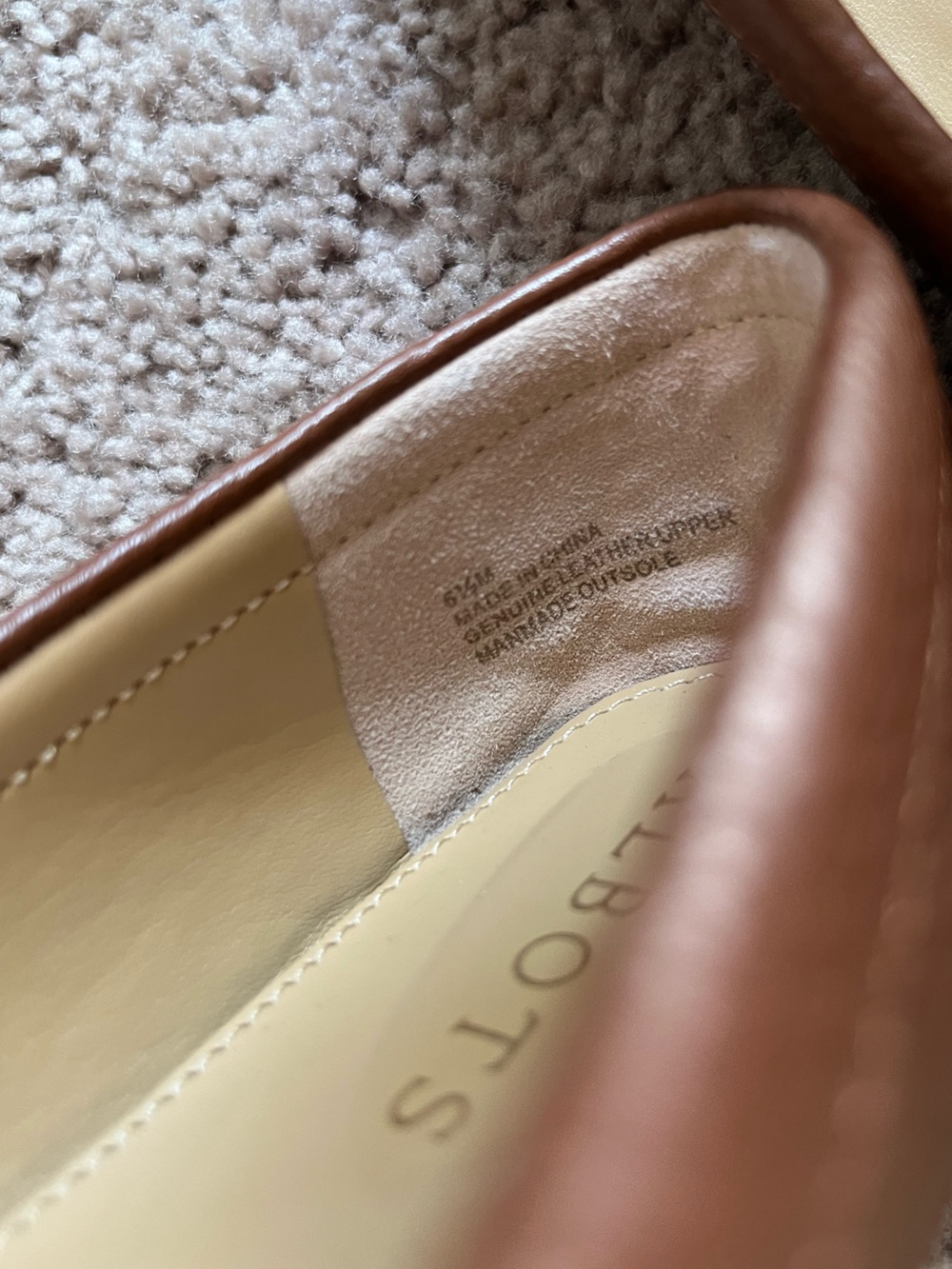 NWOT Talbots Brown Leather Tassel Loafers 6.5 - Picture 3 of 7